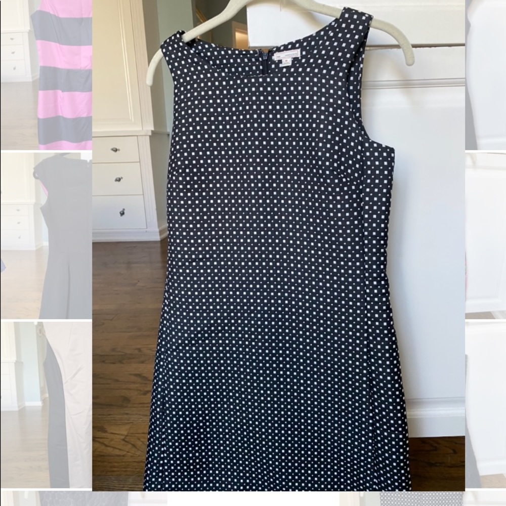 Gap Black/white sheath dress